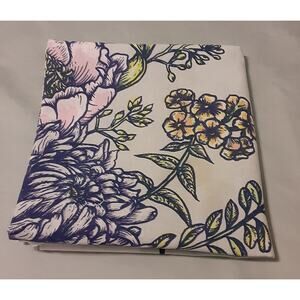 Earthbound Trading co Tablecloth/ Topper Note Floral 100% Cotton